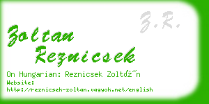 zoltan reznicsek business card